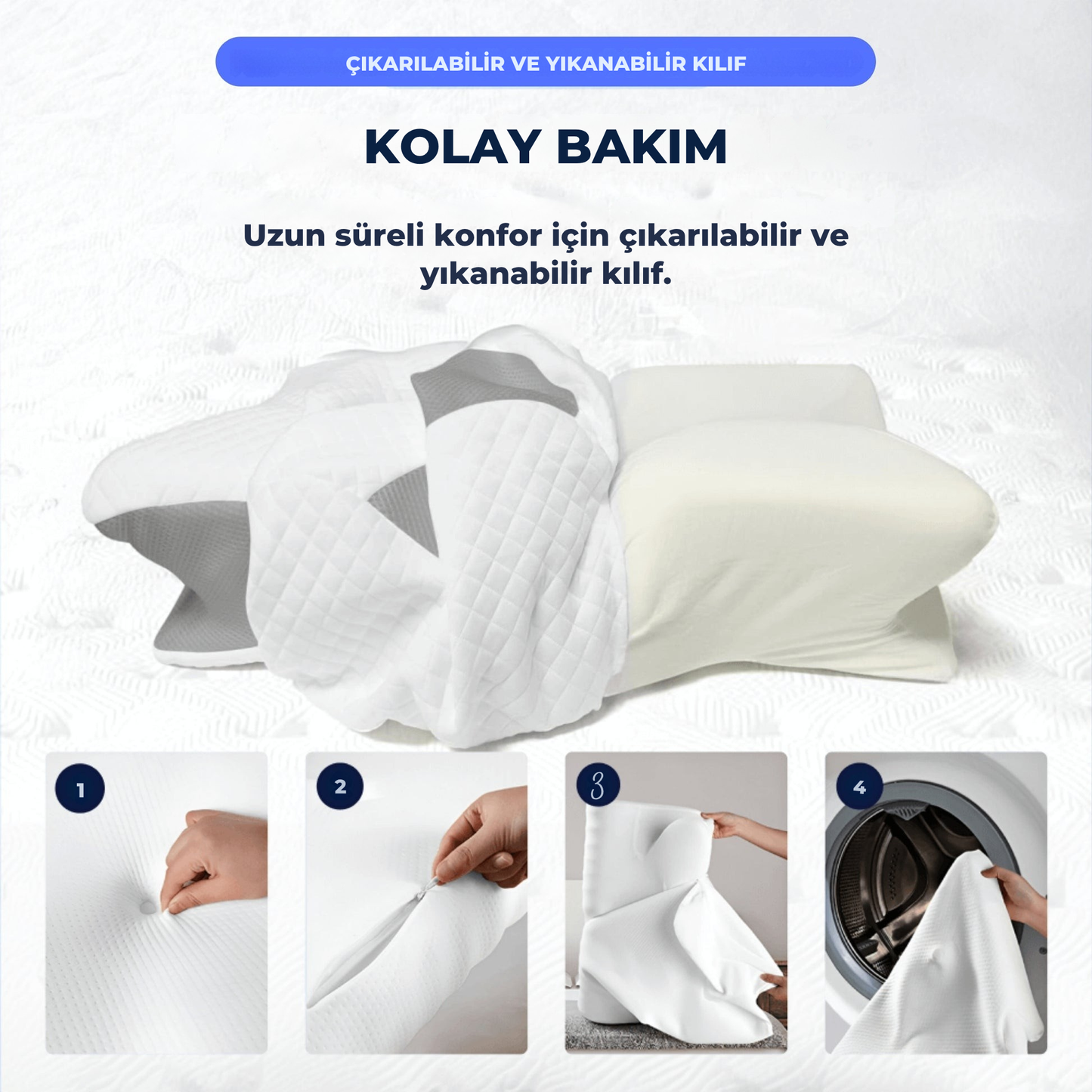 DESTEKMED Ortopedik Visco Uyku Yastığı