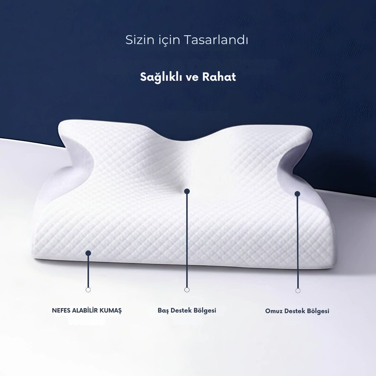 DESTEKMED Ortopedik Visco Uyku Yastığı